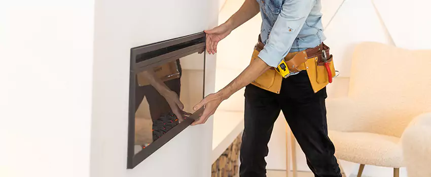 Metal Fireplace Installation in Okemos, Michigan