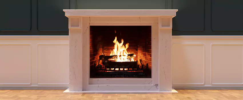 Open Flame Wood-Burning Fireplace Installation Services in Okemos, Michigan