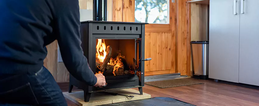 Open Hearth Wood Fireplace Installation in Okemos, MI