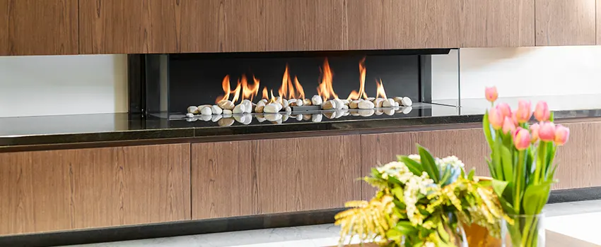 Double-height Fireplace Design Refurbishment in Okemos, Michigan